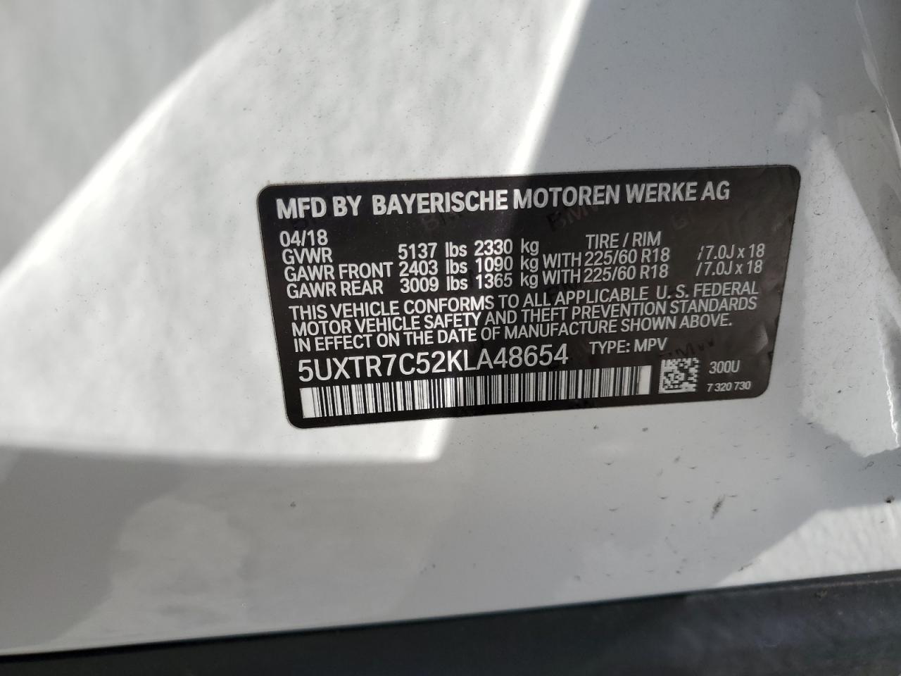2019 BMW X3