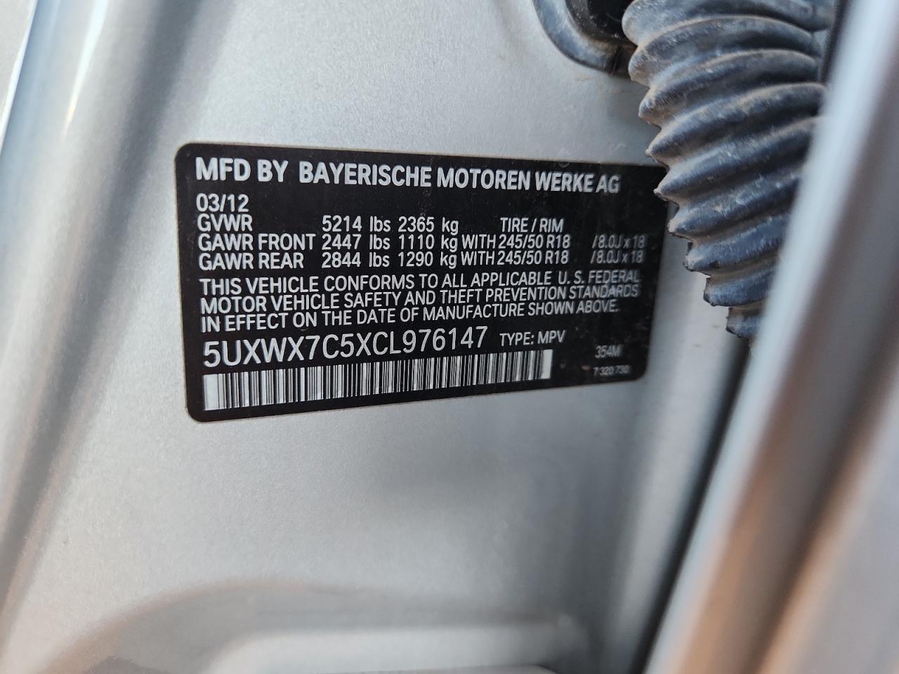 2012 BMW X3