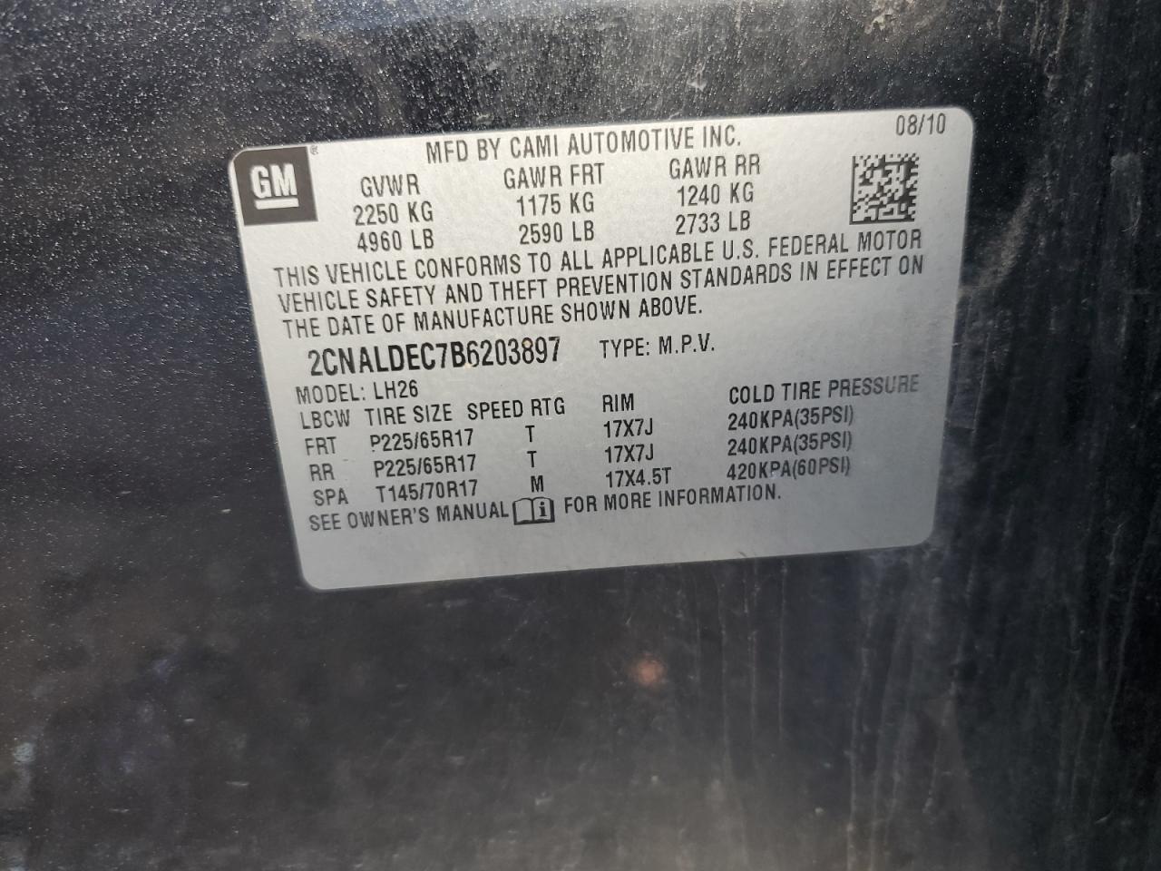 2011 CHEVROLET EQUINOX