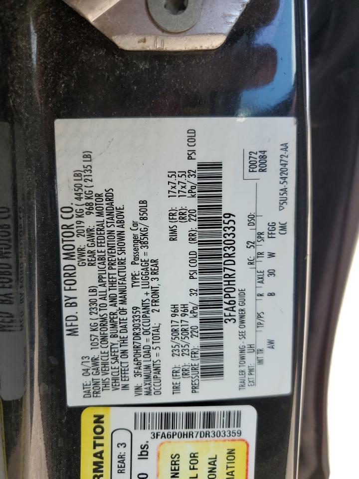 2013 FORD FUSION