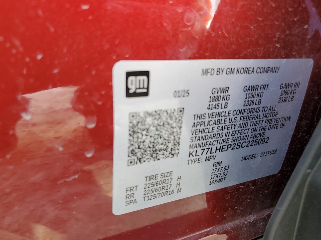 2025 CHEVROLET TRAX
