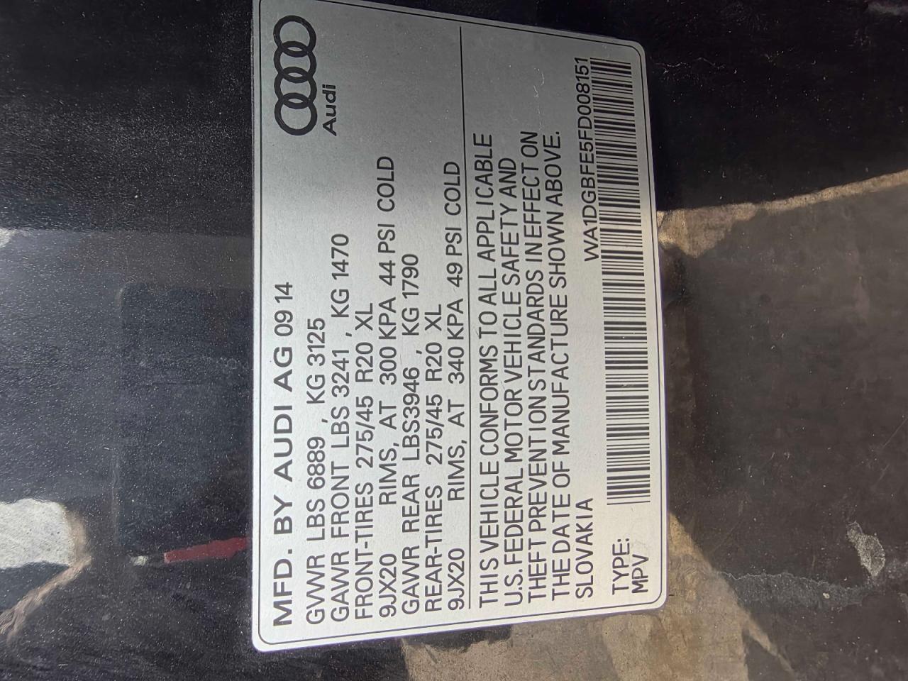 2015 AUDI Q7