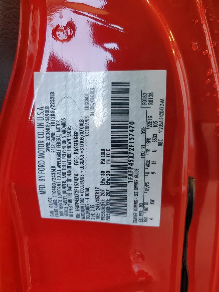 2002 FORD MUSTANG