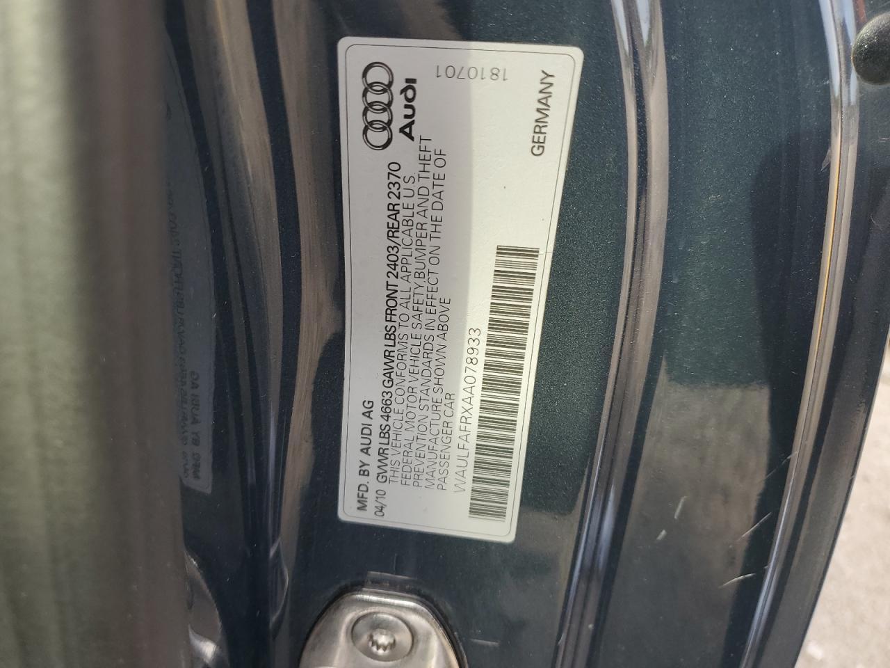 2010 AUDI A5