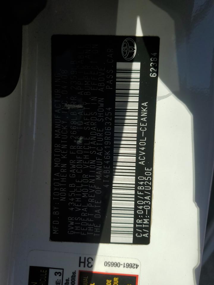 2009 TOYOTA CAMRY