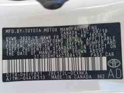 2019 TOYOTA COROLLA