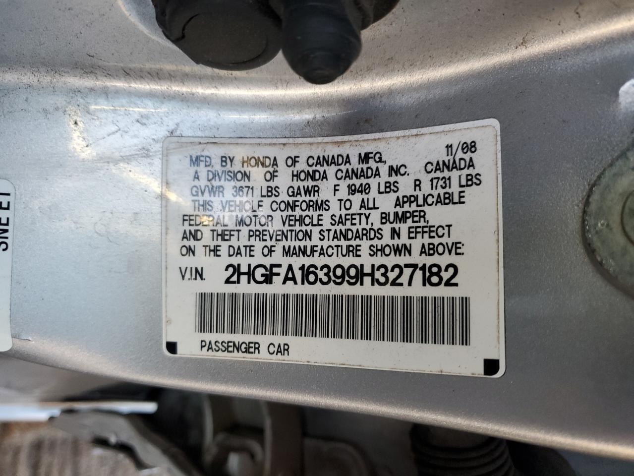 2009 HONDA CIVIC