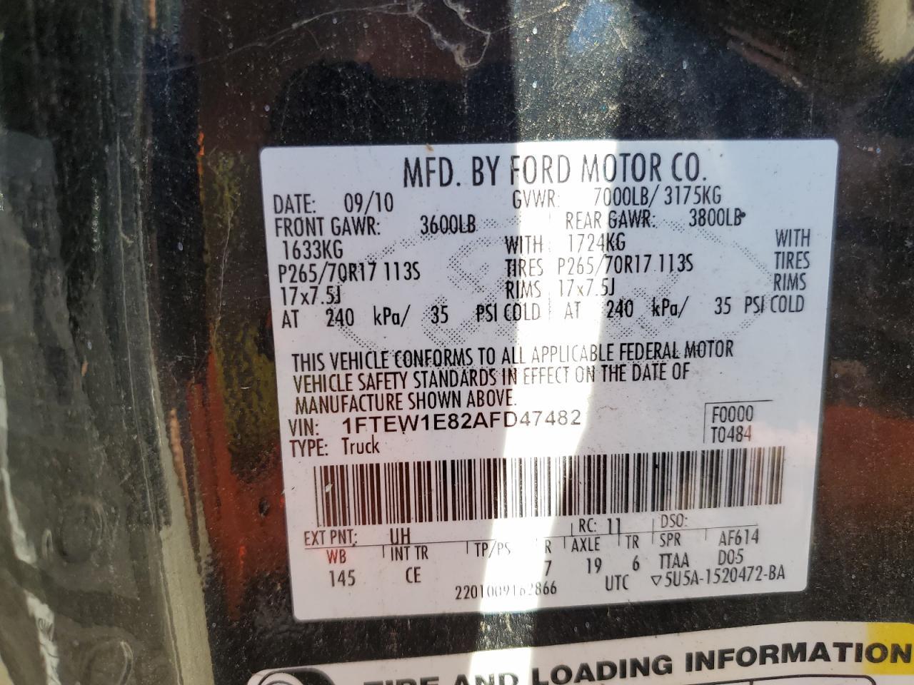 2010 FORD F-150