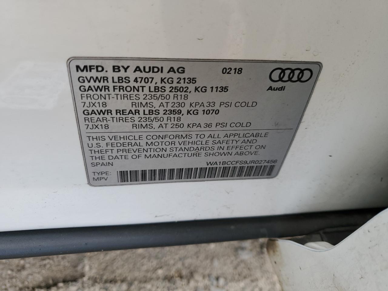 2018 AUDI Q3