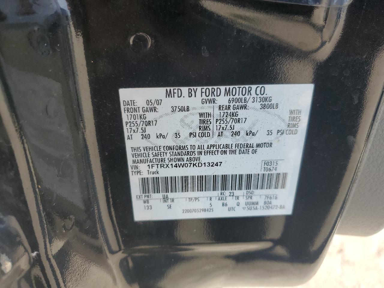 2007 FORD F-150