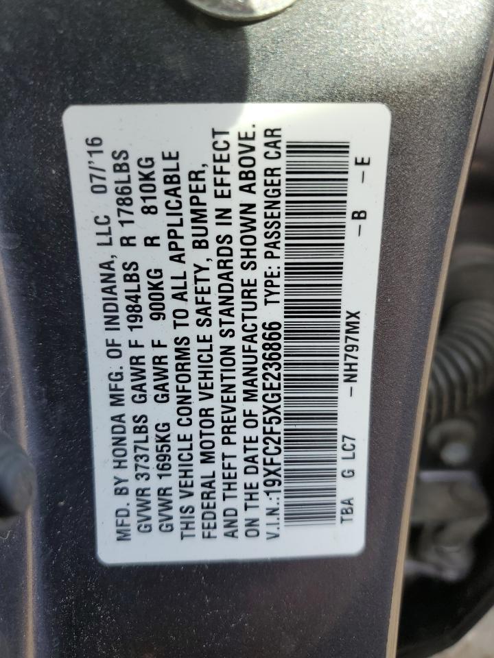 2016 HONDA CIVIC