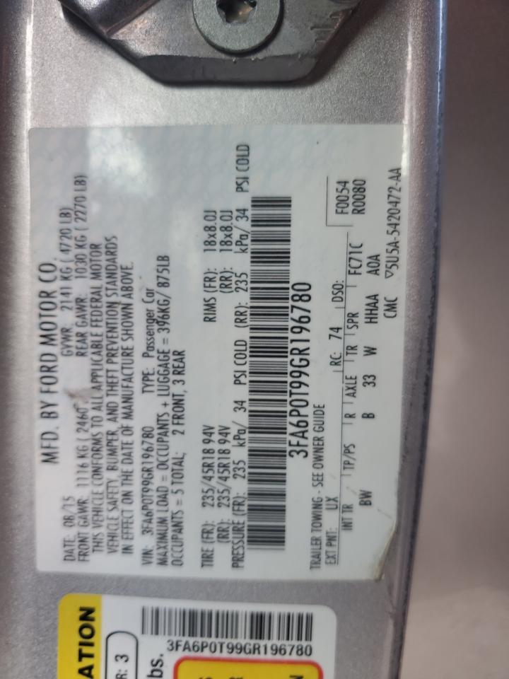 2016 FORD FUSION