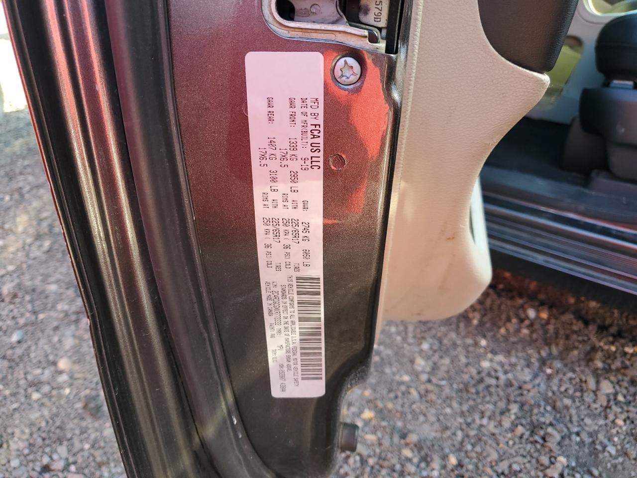 2019 DODGE GRAND CARAVAN