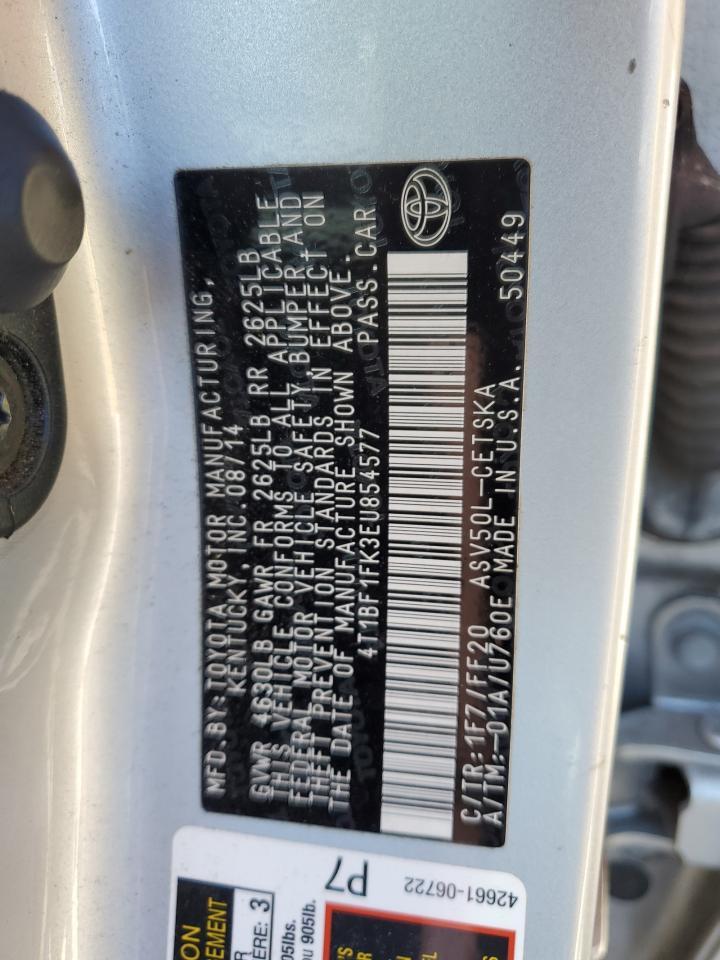 2014 TOYOTA CAMRY
