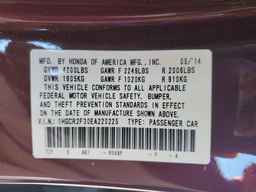 2014 HONDA ACCORD