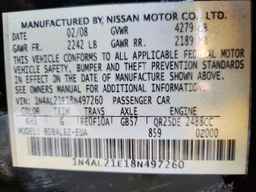 2008 NISSAN ALTIMA