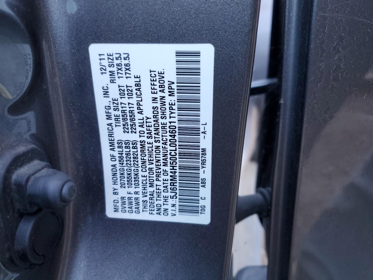 2012 HONDA CR-V