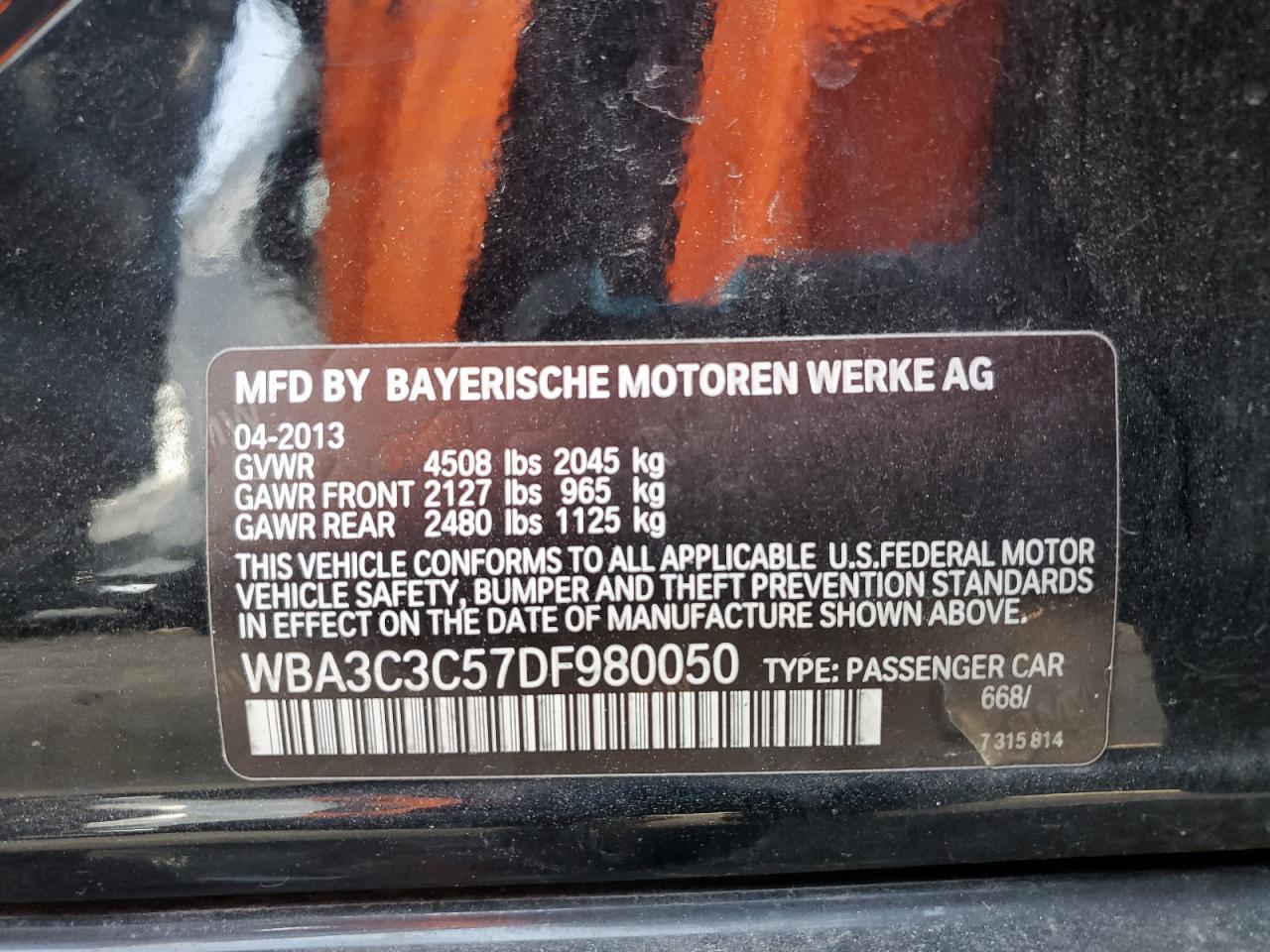 2013 BMW 3 SERIES