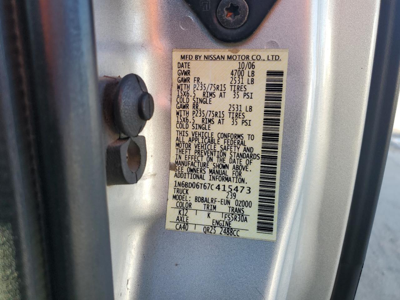 2007 NISSAN Frontier