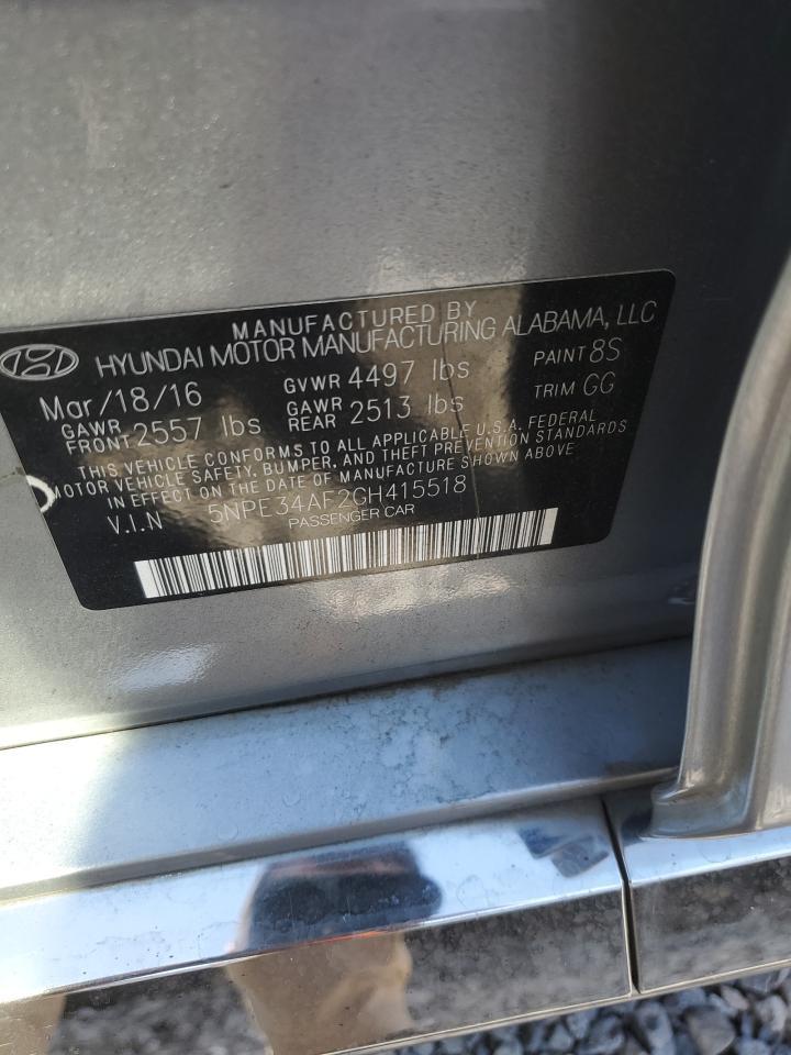 2016 HYUNDAI SONATA