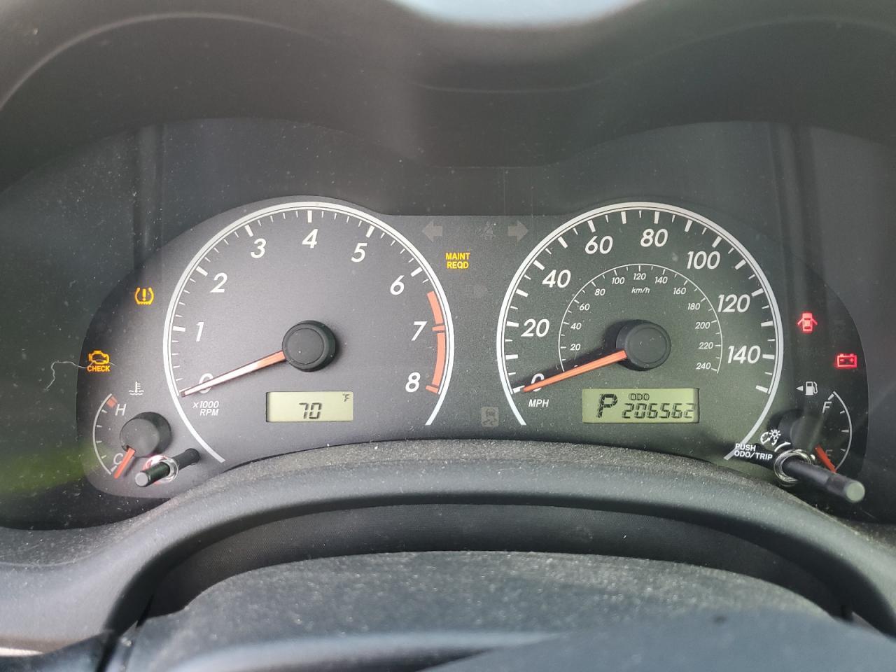 2012 TOYOTA COROLLA