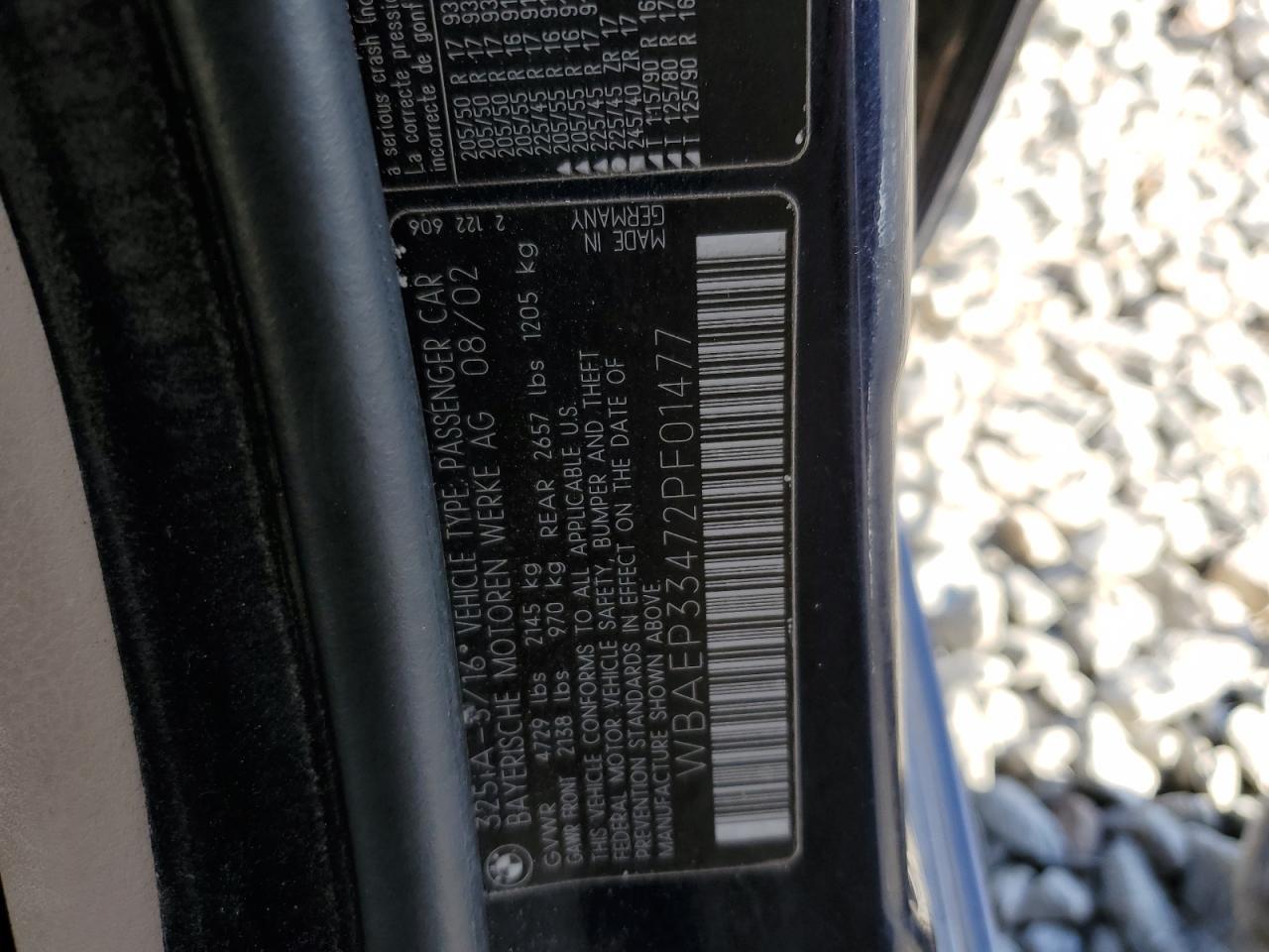 2002 BMW 3 SERIES
