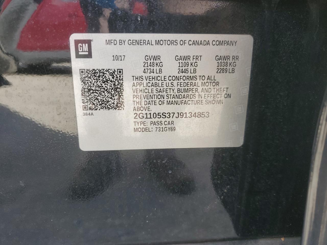 2018 CHEVROLET IMPALA