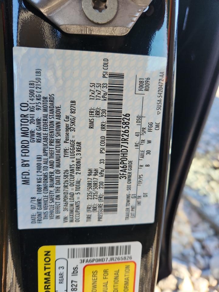 2018 FORD FUSION