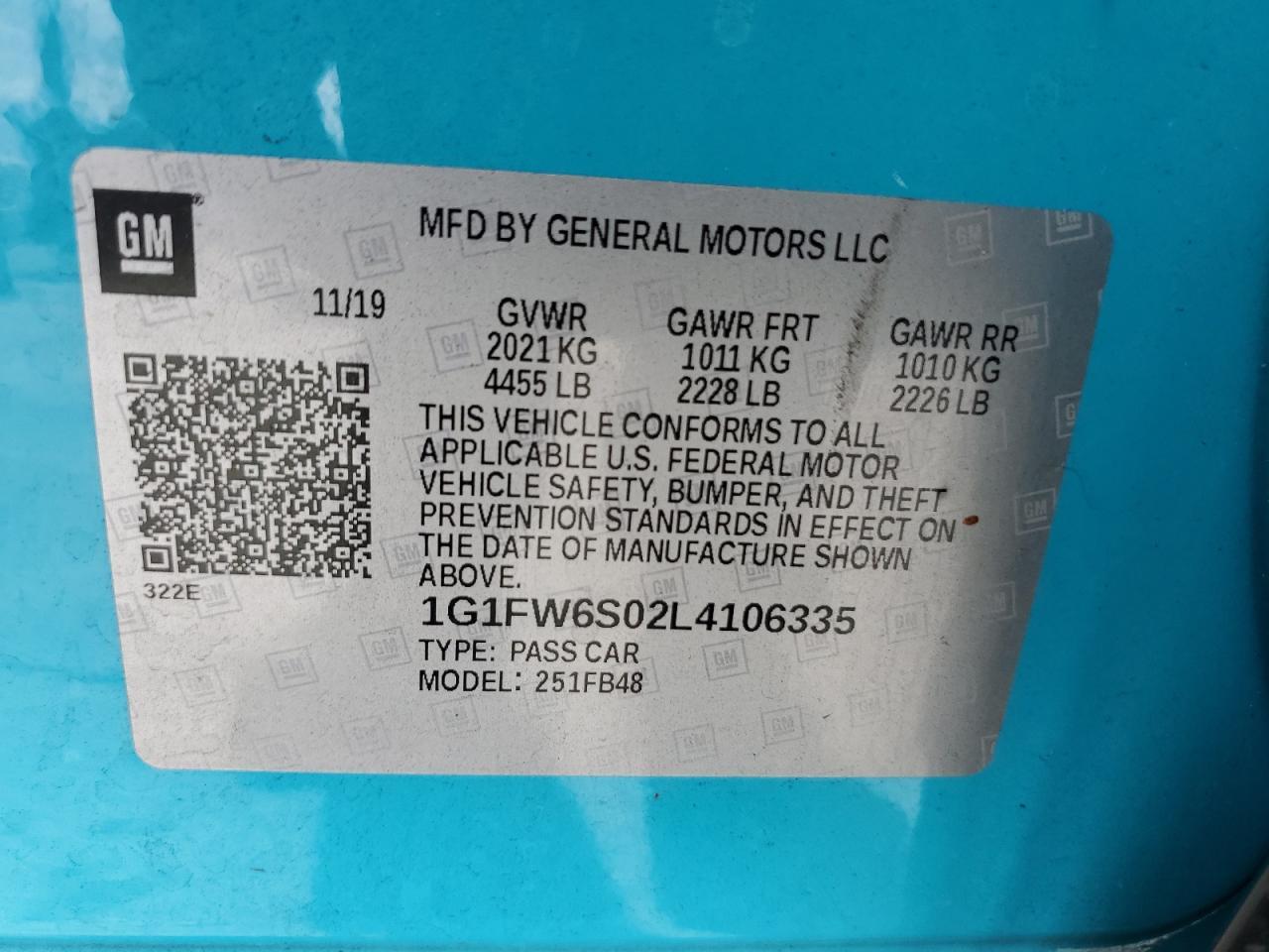 2020 CHEVROLET Bolt EV