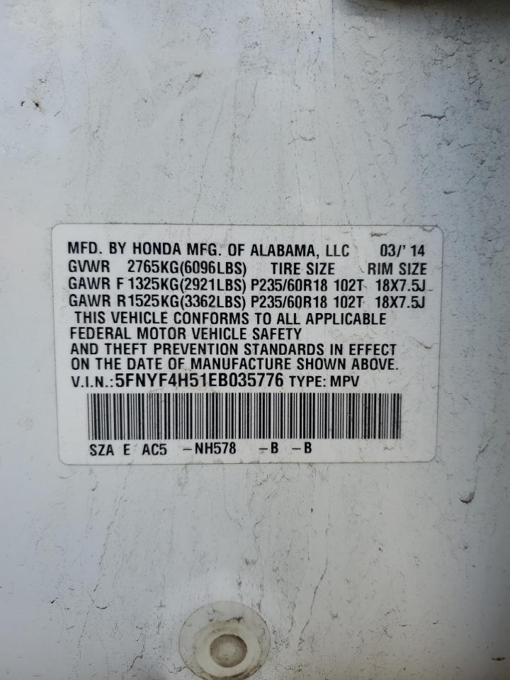 2014 HONDA PILOT