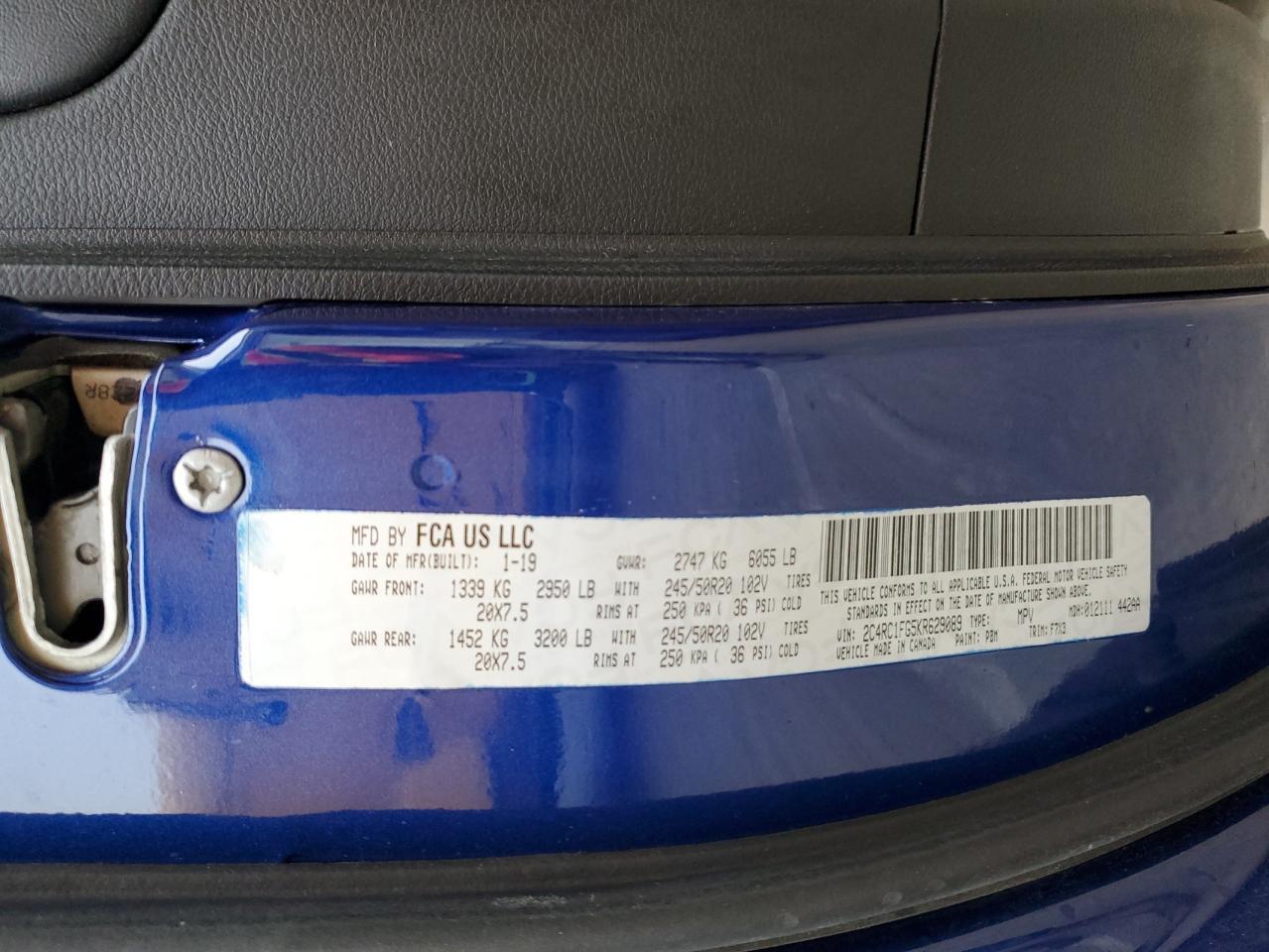 2019 CHRYSLER Pacifica