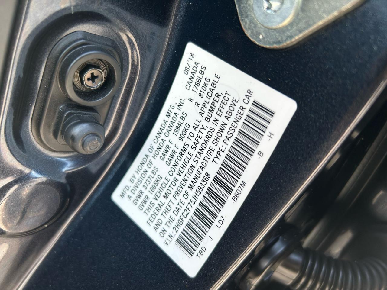 2018 HONDA CIVIC