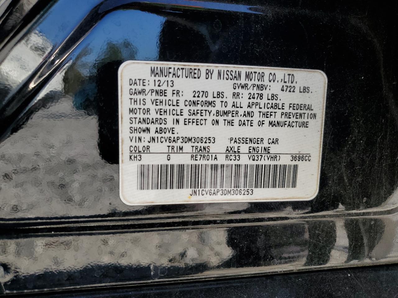 2013 INFINITI G37