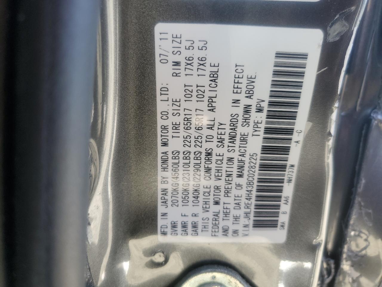 2011 HONDA CR-V