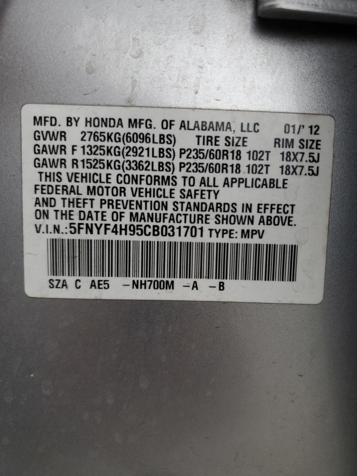 2012 HONDA PILOT