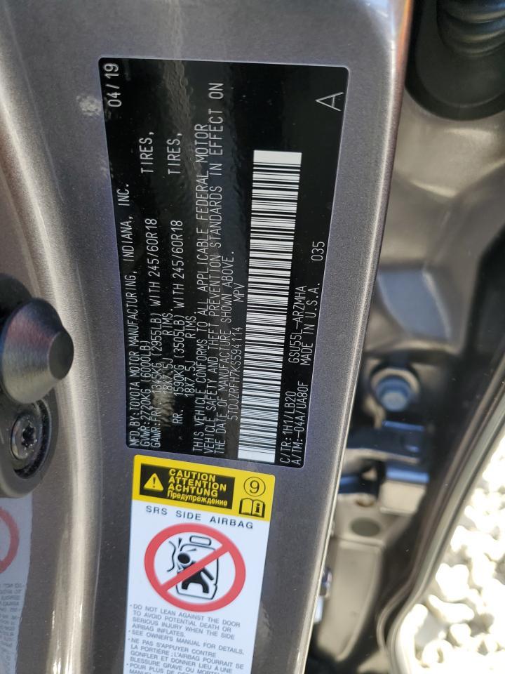 2019 TOYOTA HIGHLANDER