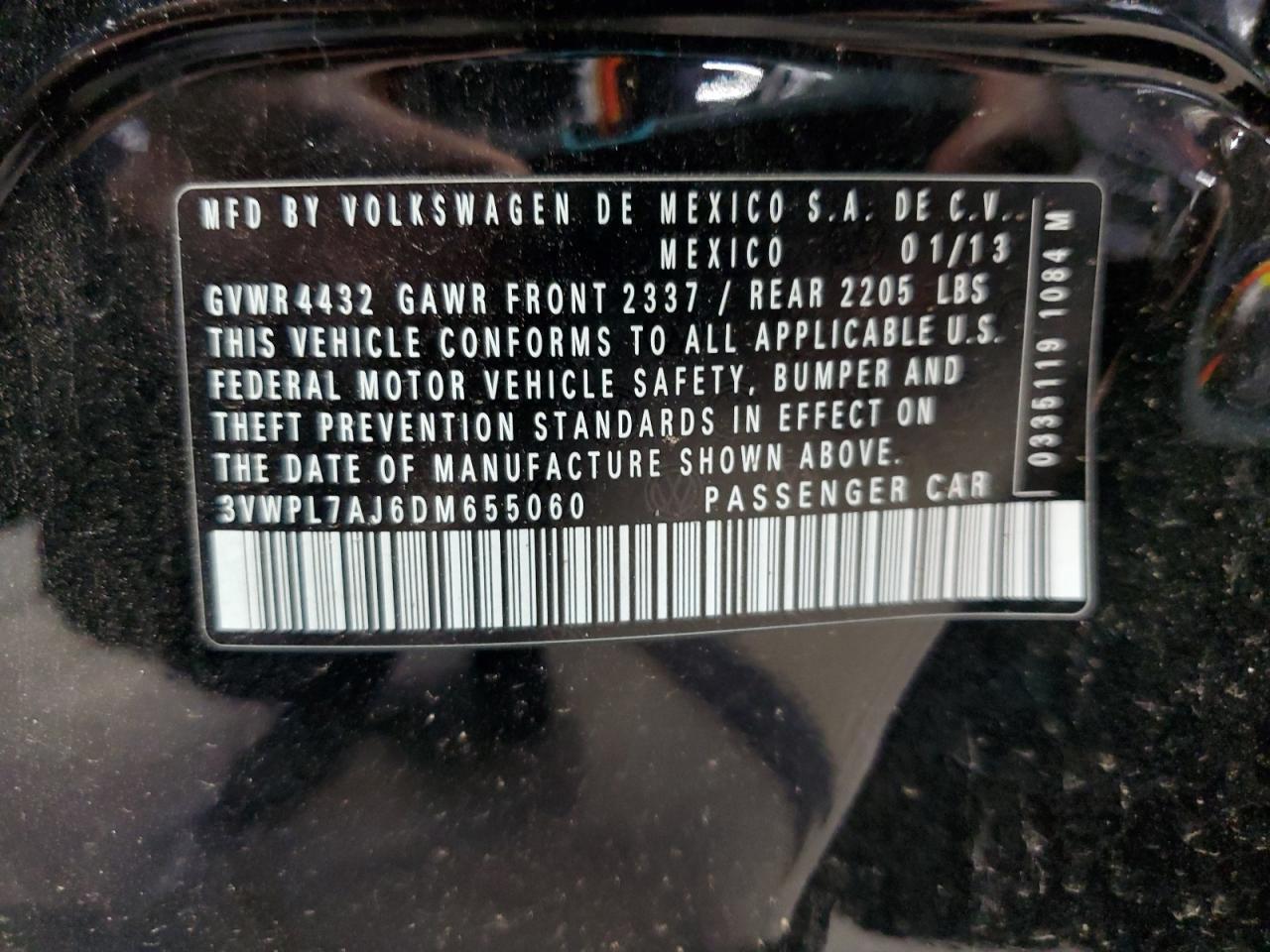 2013 VOLKSWAGEN JETTA
