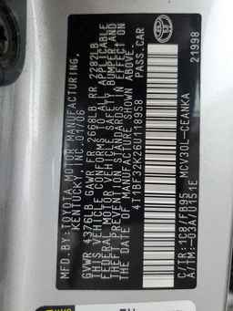 2006 TOYOTA CAMRY