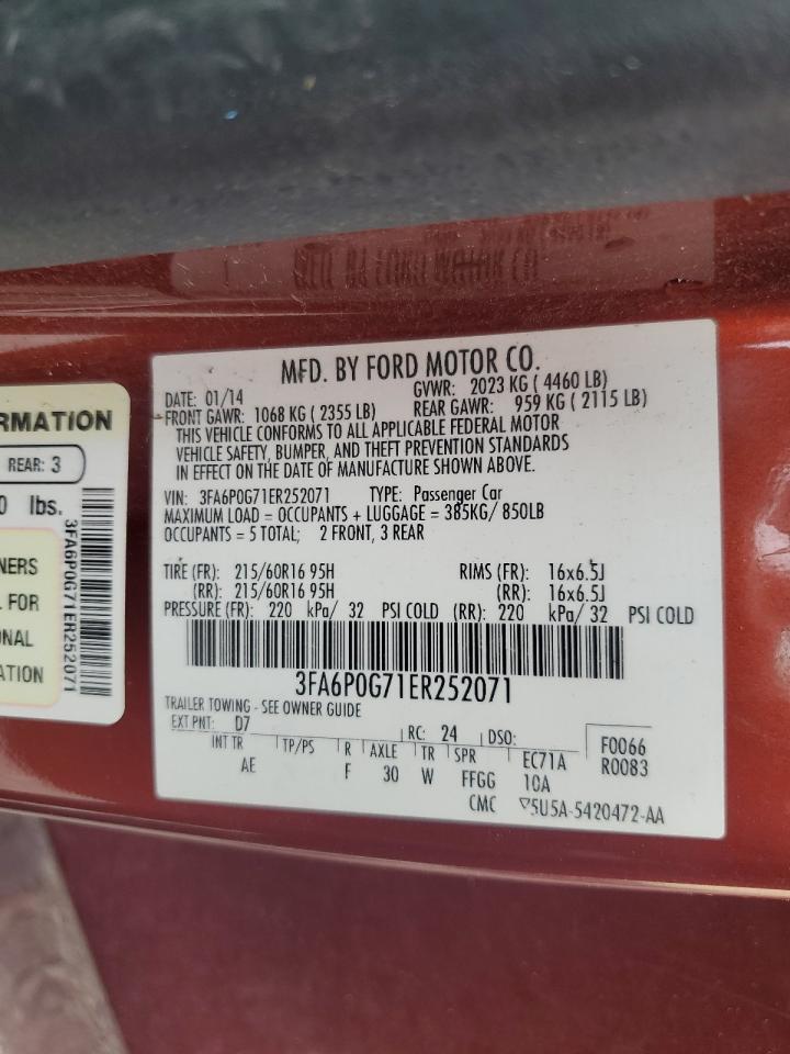 2014 FORD FUSION