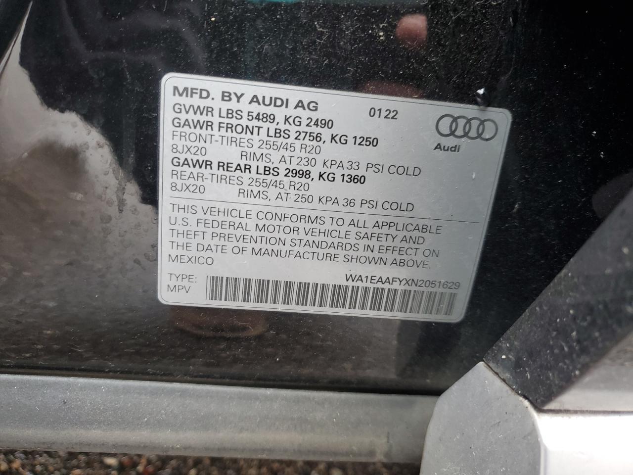 2022 AUDI Q5