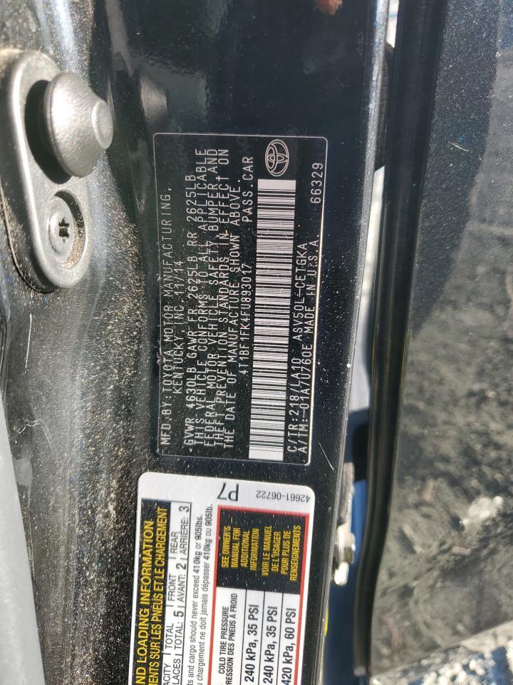 2015 TOYOTA CAMRY