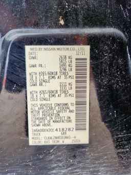 2012 NISSAN Frontier