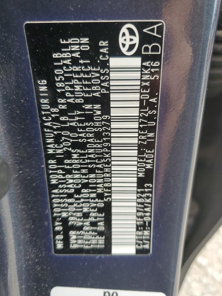 2019 TOYOTA COROLLA