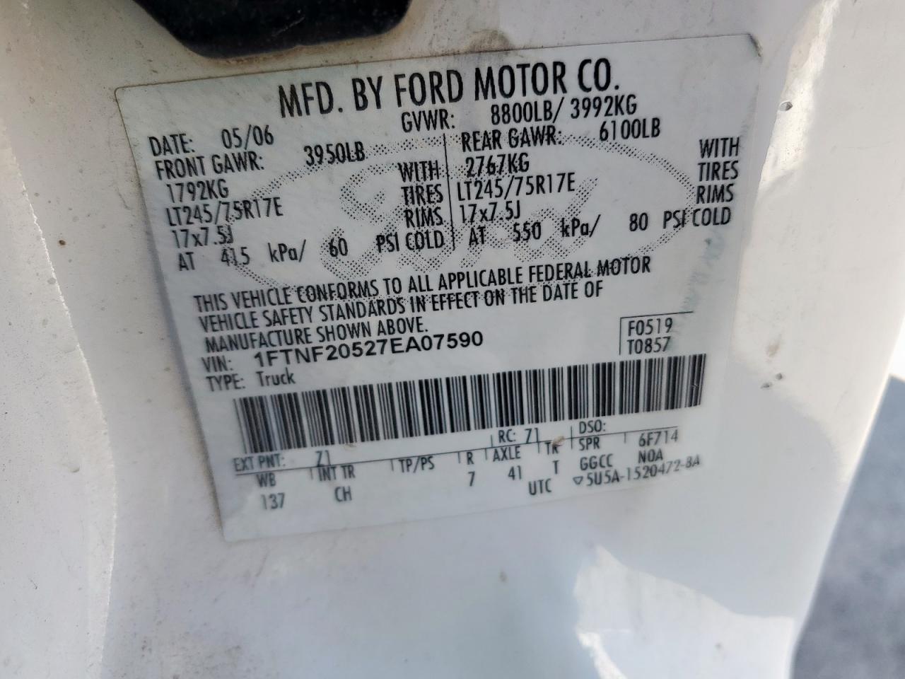 2007 FORD F-250