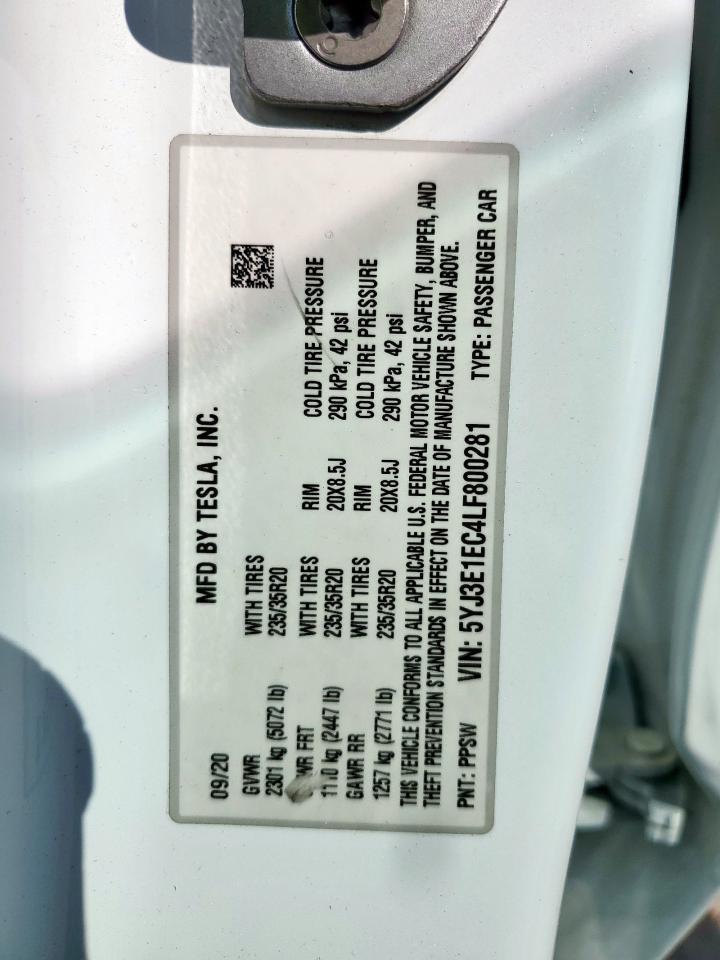 2020 TESLA MODEL 3