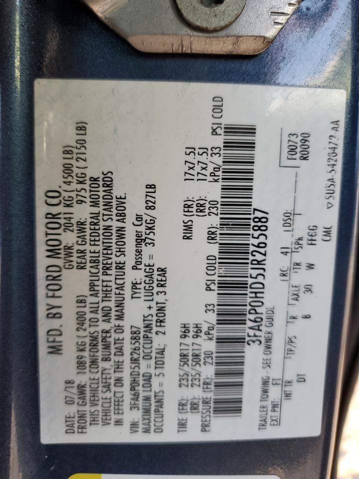 2018 FORD FUSION