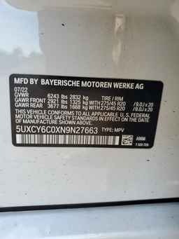2022 BMW X6