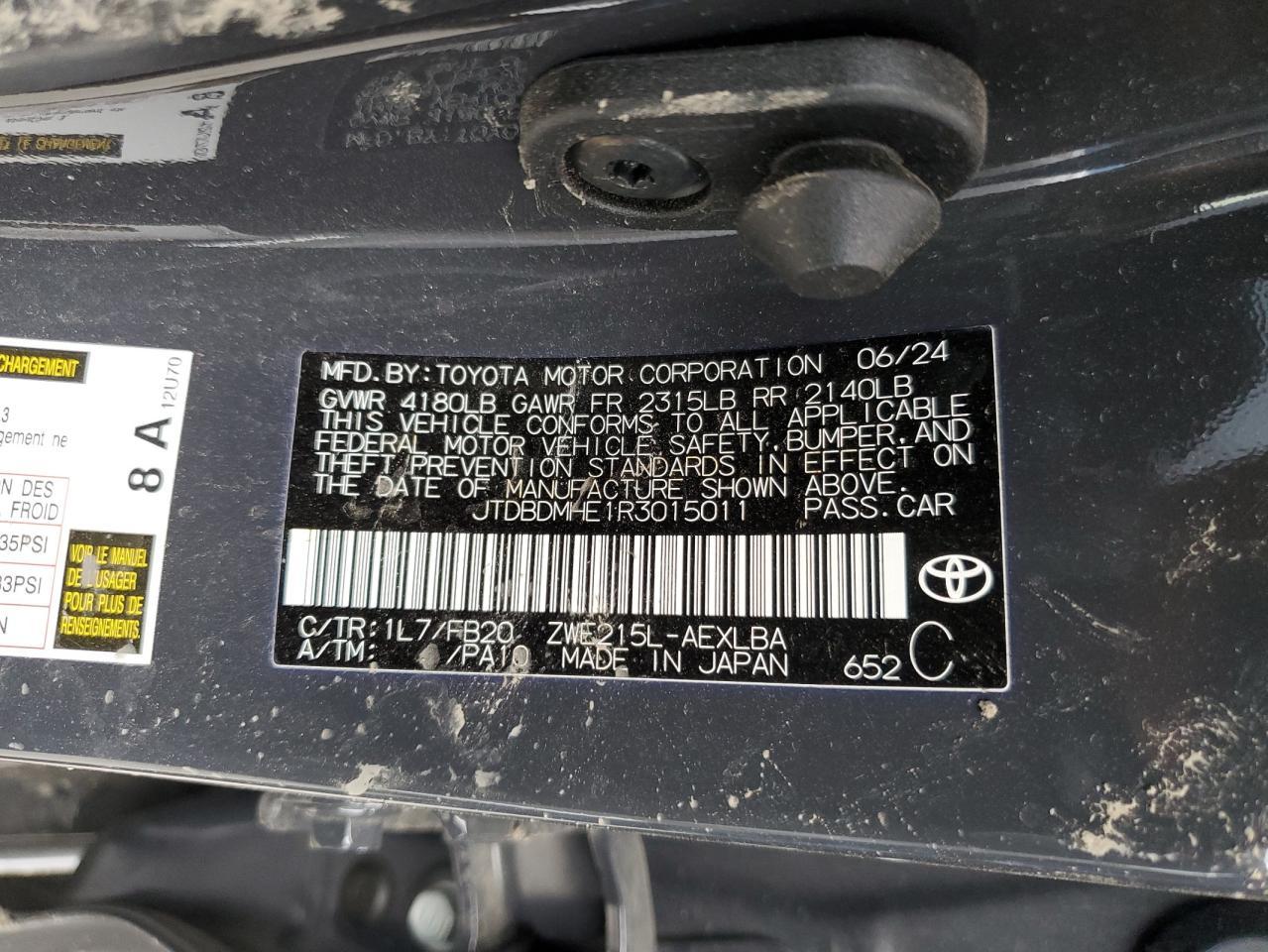 2024 TOYOTA COROLLA