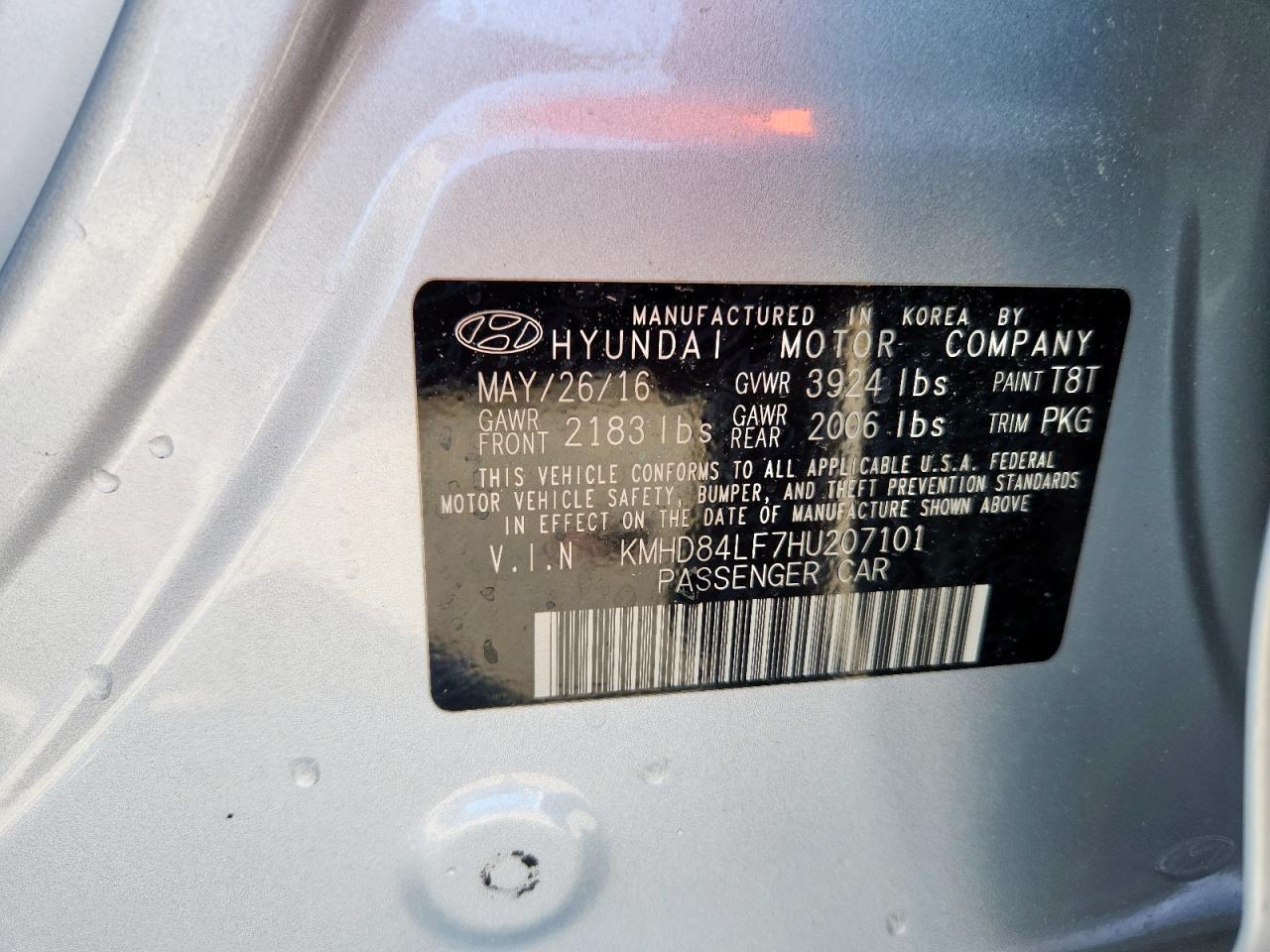 2017 HYUNDAI ELANTRA