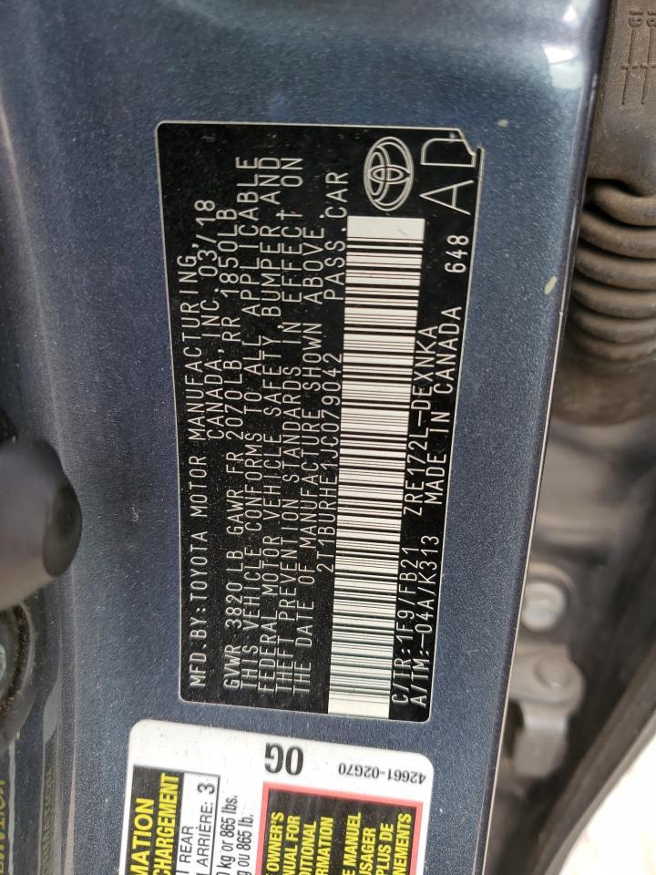 2018 TOYOTA COROLLA